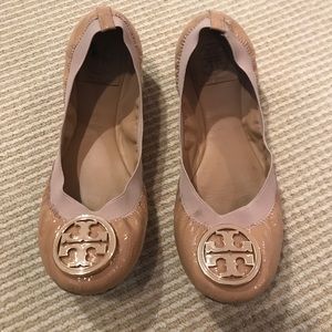 COPY - Tory Burch Caroline Flat - Tan/Nude